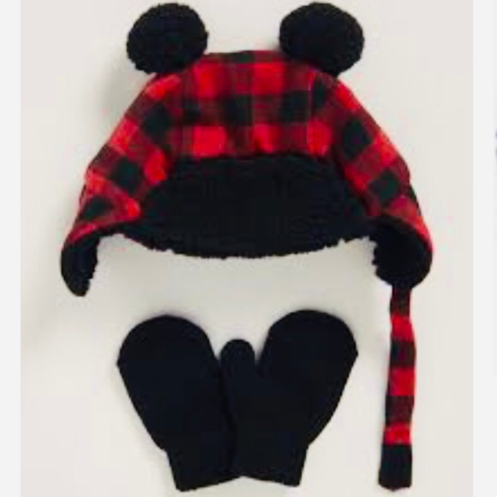 Infant trapper hat & mitten set (0-12 months)